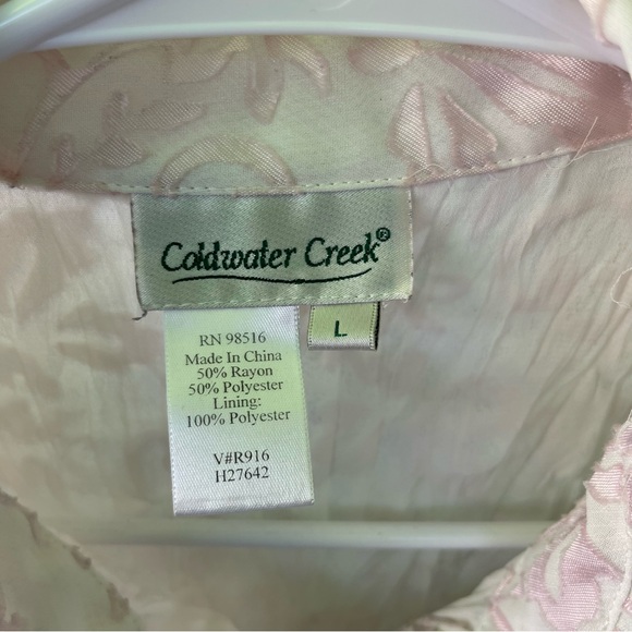 Vintage 90s SZ L Sheer Ruffle Whimsygoth Pirate Fairy Boho Blouse White Blush - Picture 4 of 5